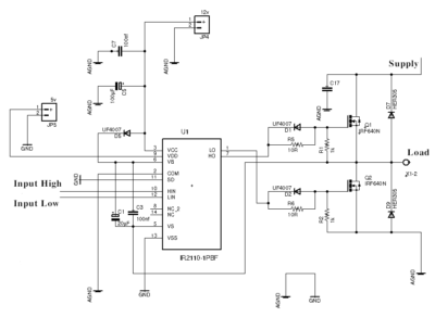 Powerful DC motor driver using IR2110 – Oleg Kutkov personal blog